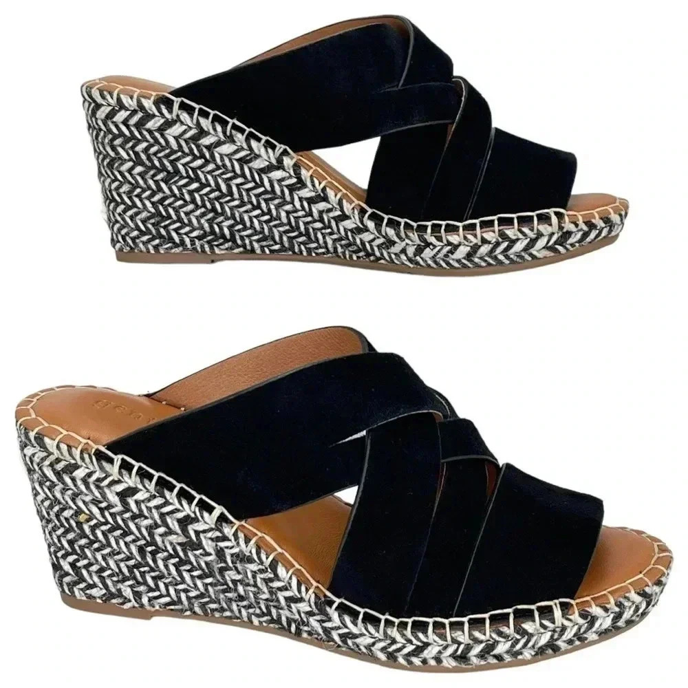 Gentle Souls Charli Strappy Leather Womens Wedge Sandals Size 7.5M NWOB - Picture 6 of 15
